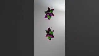 Beaded Star Ornament With Perler Beads.(  