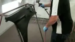 How To Spray Matte Black Paint   Single Stage Paint Without Clear Coat 720p