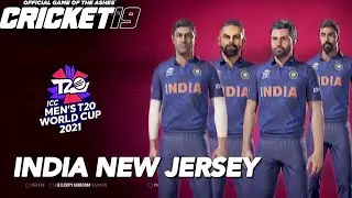 How to get Team India NEW Jersey in Cricket 19 for T20 World Cup 2021 &bull; Cricket 19 Tutorial &bull;