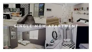 The Sims 4: Speed Build | SINGLE MOM APARTMENT + CC LINKS