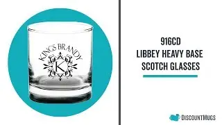 Personalized 8 oz. Libbey Heavy Base Scotch Glasses