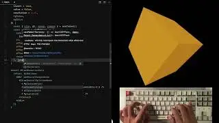 ASMR Programming | React+Three 3D Box AsciiEffect  | No Talking #reactjs #threejs #asmrprogramming
