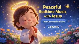 Peaceful Bedtime Music with Jesus 🌙 | Instrumental Lullaby for Kids (2 Hours)
