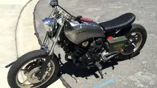 1983 Yamaha Virago XV920 exhaust sound with no mufflers