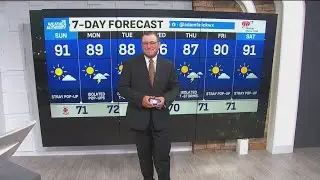 Hot and sticky end to the weekend in central Indiana