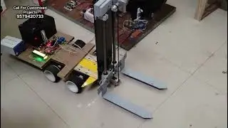 smart forklift controlled by smartphone #arduino #irsensorproject #solarpanel #arduinoproject