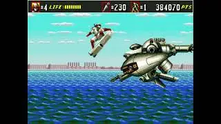 The Super shinobi 2 ザ・スーパー忍ii Sega Genesis Mega drive walkthrough speedrun with ending