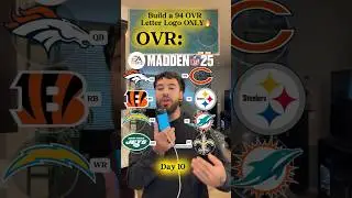 Build a 94 OVR Letter LOGO Only in Madden 25 🔥 #nfl #shorts #madden25 #legnv