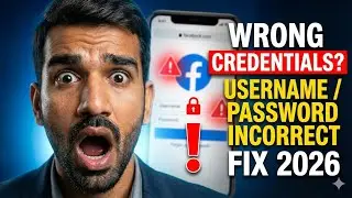 Wrong Credentials 😱 | Facebook Username or Password Is Incorrect | 2026 Solution