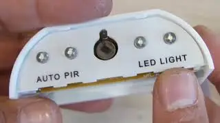 Auto PIR  Keyhole  LED Light that runs on a single AA battery (1.5V)