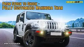 Mahindra Thar Customized Lights   Youtube Influencer Bharat Overland @Futurz4x4