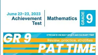 Grade 9 PAT review. Part 2.