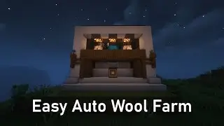 SUPER EASY Automatic Wool Farm! (Minecraft 1.19+)