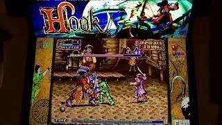 Hook Arcade Cabinet MAME Playthrough w/ Hypermarquee
