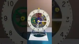 Vintage tic-toy clock 1980s retro style kids clock