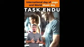 International Yoga Day | World Music Day | Yoga | Music | 21st June |  #shorts #letstute