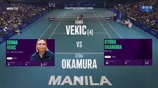 (4) Donna Vekic (CRO) vs Kyoka Okamura (JPN) - Game, Set, Match