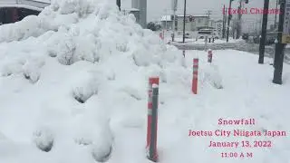 Snowfall in Joetsu City Niigata Japan (UPDATE- No. ３) 1/13/2022