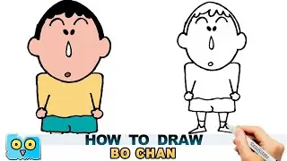 How to draw Bo Chan | Bo Suzuki | Crayon Shin-Chan