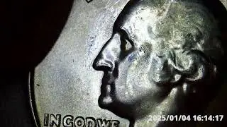 1957 Mint State Silver Quarter with Errors. RPM & DDO In God We Trust,