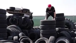 Tire Parkour Fail!