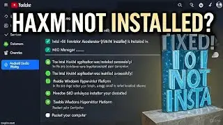 Intel virtualisation enable but show message is a haxm not install windows