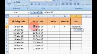 ICT Tutorials   Excel Age Calcullation