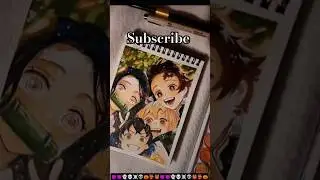 HOW TO DRAW DEMONS LAYER CHARACTERS DRAWING##DemonSlayer #KimetsuNoYaiba#Tanjiro #Nezuko#Zenitsu#art