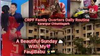 🇮🇳👮&zwj;♂️CRPF Family Quarters Daily Routine || कैम्प मैं Vishwakarma पूजा कैसे करे ! #faujifamily #crpf