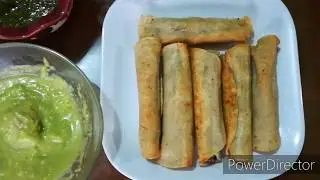 Tacos de champiñones con requeson y espinacas