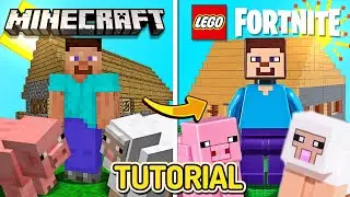 C&oacute;mo convertir Minecraft en LEGO FORTNITE... 😲 (Java y Bedrock)