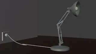 Luxo Sr. animation test 2 on Blender (wire rig test)