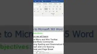 Microsoft 365 Word Selecting Border #shorts