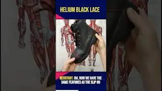 Ultimate Comfort & Safety: Helium Black Lace-Up Boots Unveiled #ArchSupport #SafetyBoots