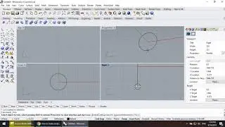 How to make simple ring in rhino ( rhino tutorial ) sweep 1 rails