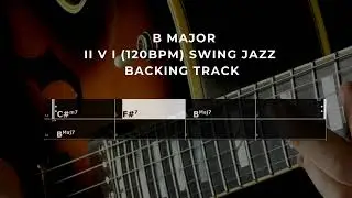 B:   C#m7 F#7 Bmaj7 (120bpm) Swing Jazz  backing track