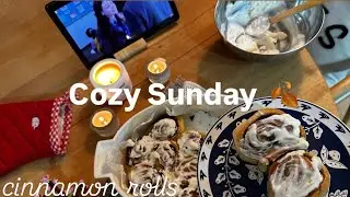 Sakin Pazar 🍂 ilk kez cinnamon rolls yaptım 💌sakin sonbahar günleri🕯️