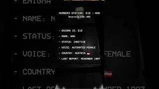 NUMBERS STATION: E12 - NNN