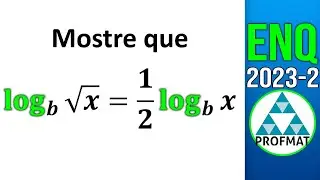 Profmat Enq 2023-2 Gabarito Quest&atilde;o 01 Logaritmo