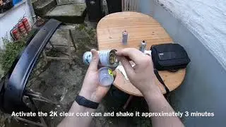 How to paint a car rear bumper using spray cans DIY