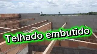 Como fazer um telhado embutido #telhado 