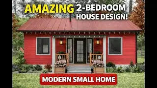 Amazing 10x7 Meter Modern House Plan | Compact Living with Two Terraces
