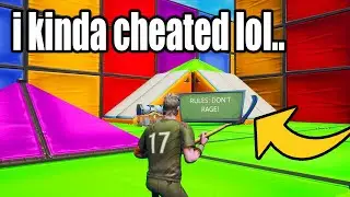I CHEATED on this 100 LEVEL DEATHRUN.. (Fortnite Creative)