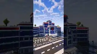 Minecraft: Hospital Build Timelapse #shorts