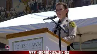 Memorial Services LA Sheriff's Deputy Gill and his daughter Tiffany