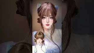 Shaping yourself into a comic book girl s head#Makeup imitation#Costume change#Makeup chan