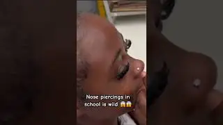 Nose piercing in class #views #funny #viralshorts #views #school #piercings #shorts #crazy #fyp