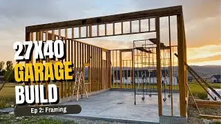 Going Vertical With LVL Stud Walls - Framing - Garage Shop Build | Ep 2