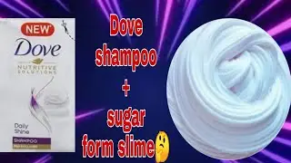 SUGAR SLIME!!Dove Plus shampoo slime with sugar, Testing Two ingredients slime,will it slime??