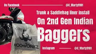 How to install @HogWorkz  Bag and trunk Liners on 2nd gen Indian saddlebags & Tour Pack